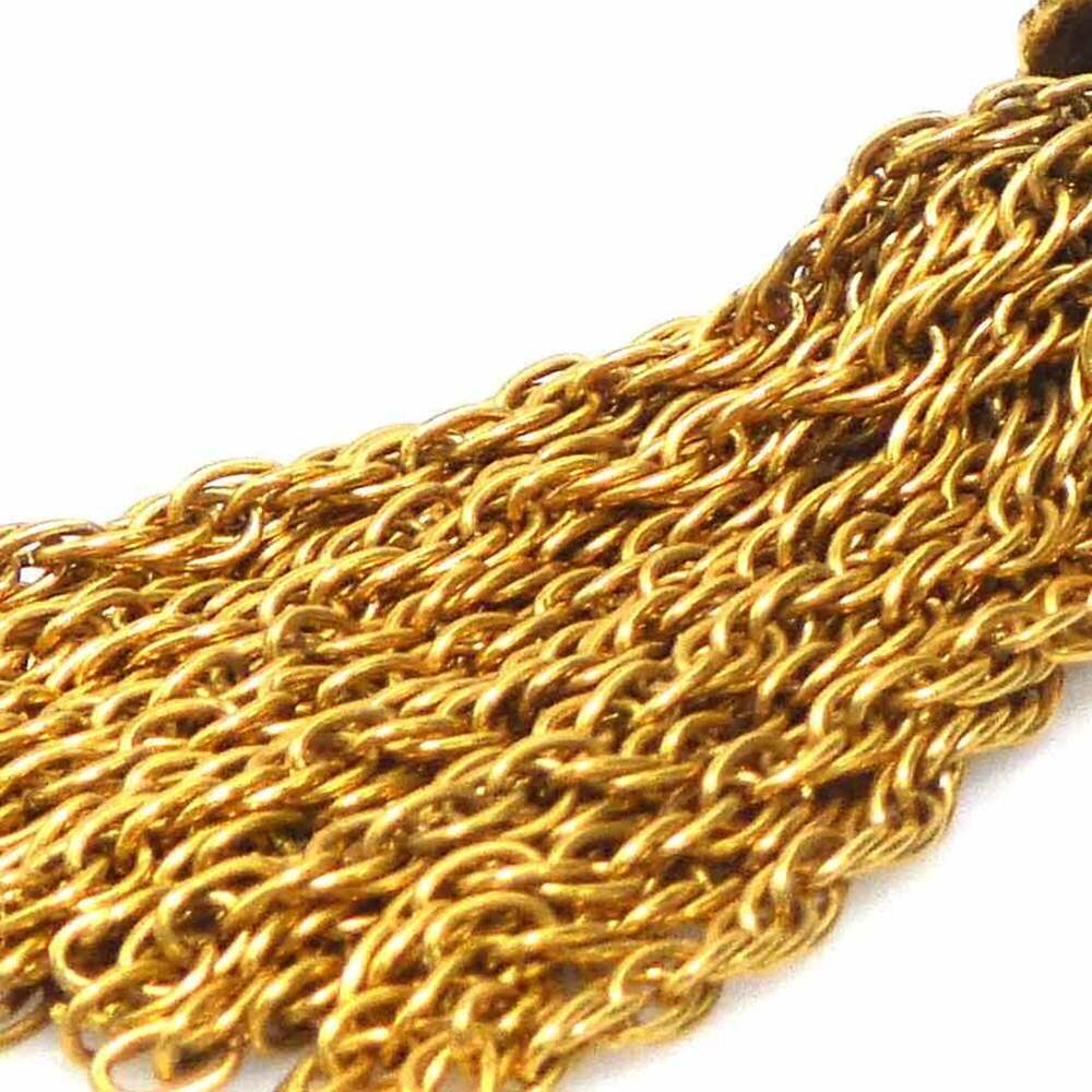 CHANEL Gold Logo Brooch - Picture 9 of 10